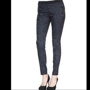 Rebecca Taylor Leopard Print Brocade Pant Size 2